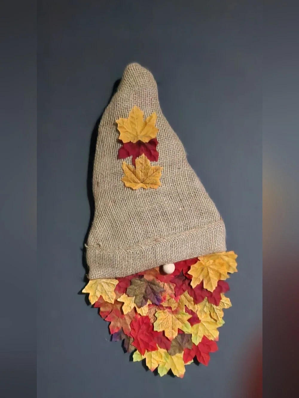Fall Bundle: Autumn Leaf Gnome, Small Fall Burlap And Med Fall Leaf Wreaths